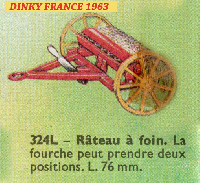 <a href='../files/catalogue/Dinky France/324/1963324.jpg' target='dimg'>Dinky France 1963 324  Hay Rake</a>